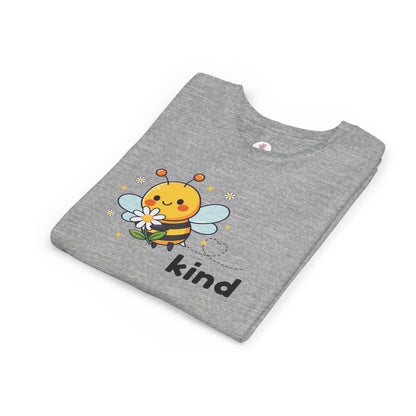Kids Bee "Kind" T-Shirt — Cute Bumblebee Graphic Youth Tee