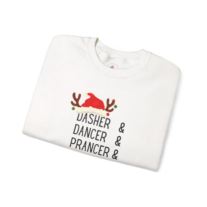 Holiday Reindeer ‘Dasher & Dancer & Prancer & Bourbon & Bourbon & Bourbon’ Christmas Sweatshirt