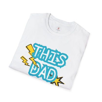This Dad Rocks T-Shirt — Fun Retro Lightning Father’s Day Tee