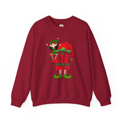 Holiday Crewneck Sweatshirt - 'The Elf Made Me Do It'