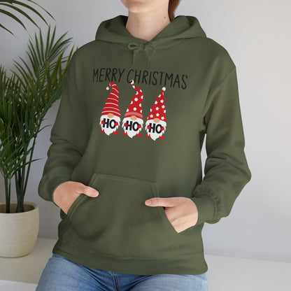 Christmas Gnome Hoodie — Merry Christmas Ho Ho Ho Holiday Sweatshirt