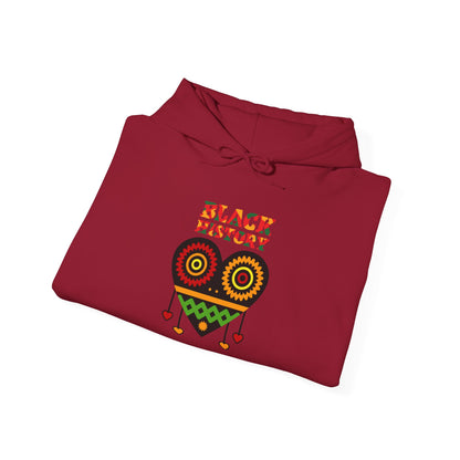 Black History Heart Hoodie —  Celebration Pullover