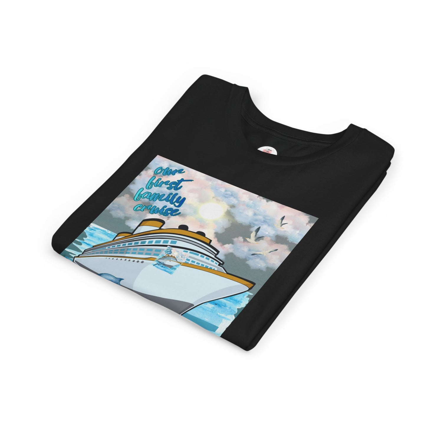 Cruise Ship Tee — "Our First Family Cruise" Youth T-Shirt