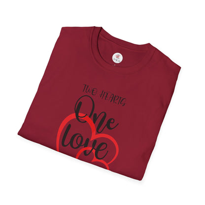Two Hearts - One Love T-Shirt — "We Are One" Graphic Tee