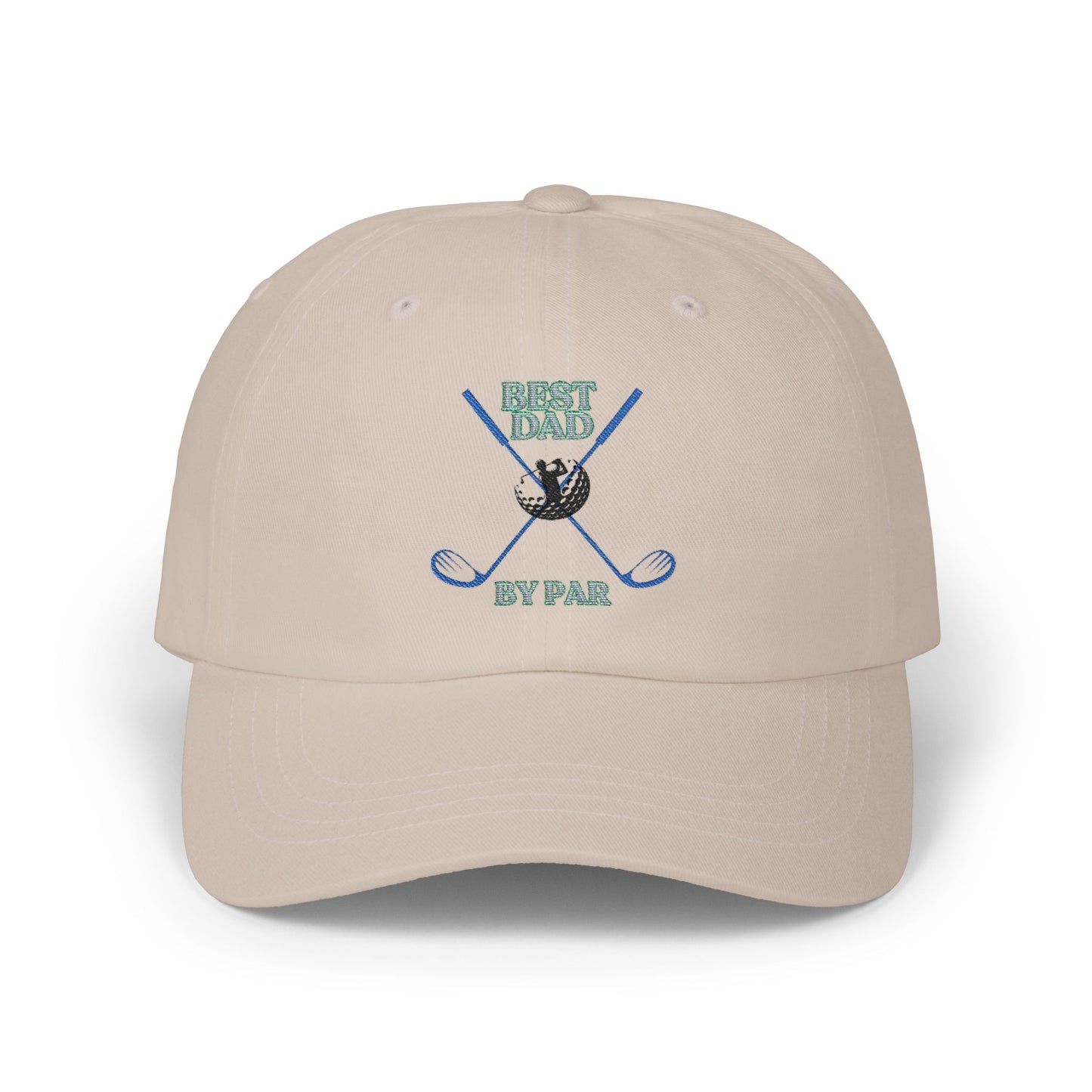Golf Dad Cap — "Best Dad By Par" Baseball Hat