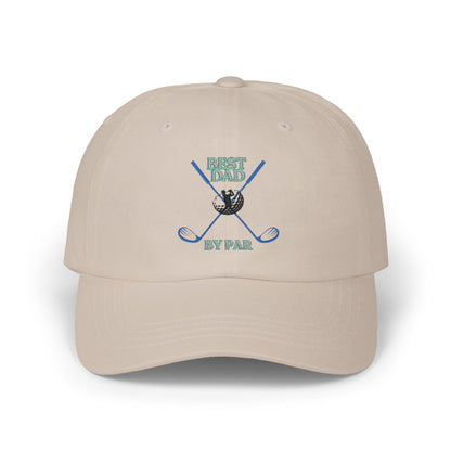 Golf Dad Cap — "Best Dad By Par" Baseball Hat