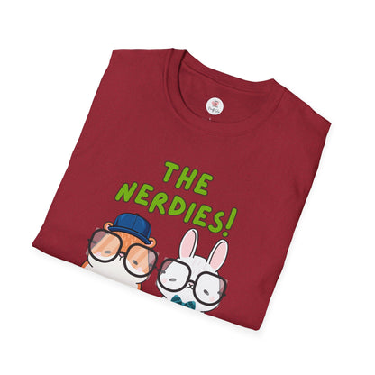 The Nerdies! Cute Animal Nerds Graphic T-Shirt