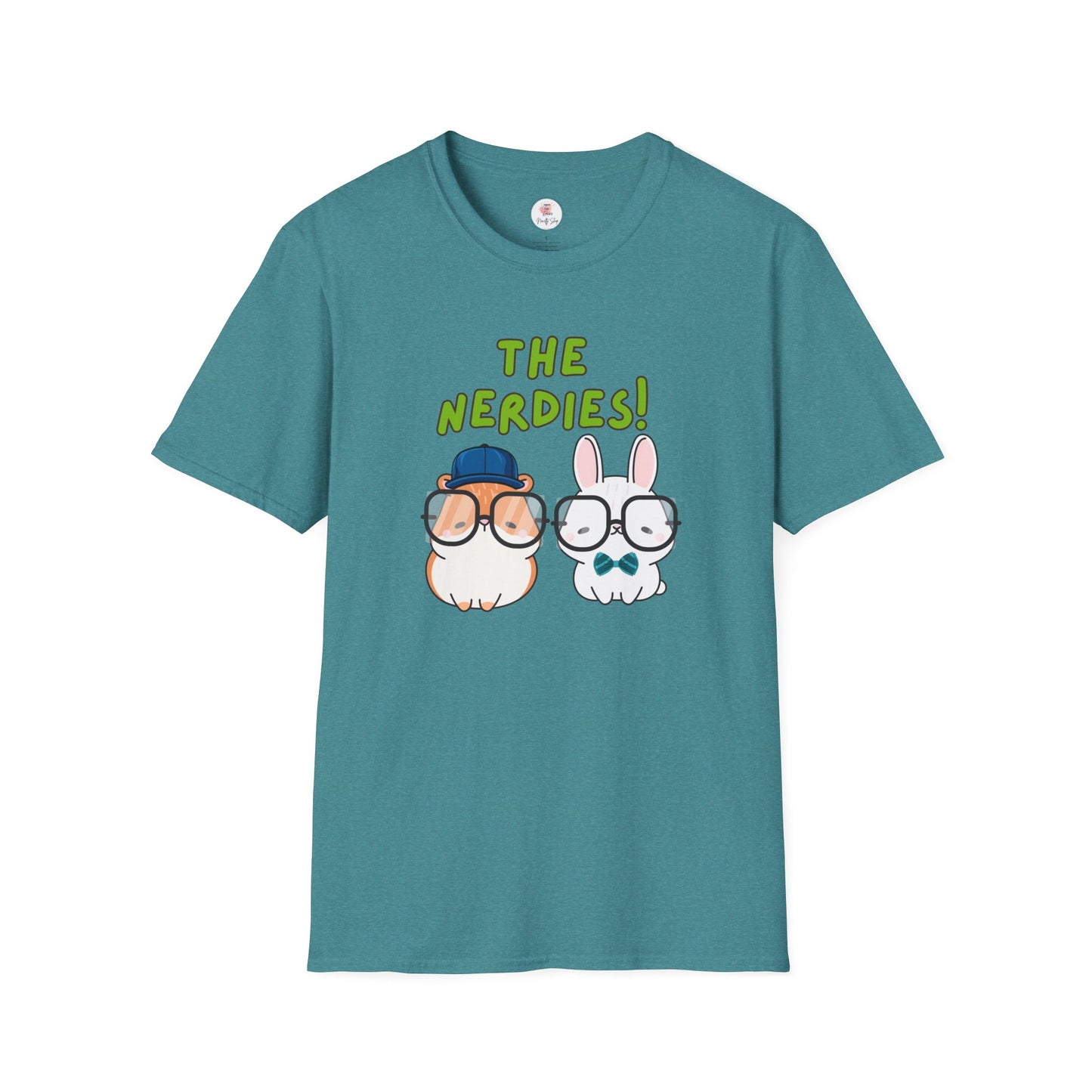The Nerdies! Cute Animal Nerds Graphic T-Shirt