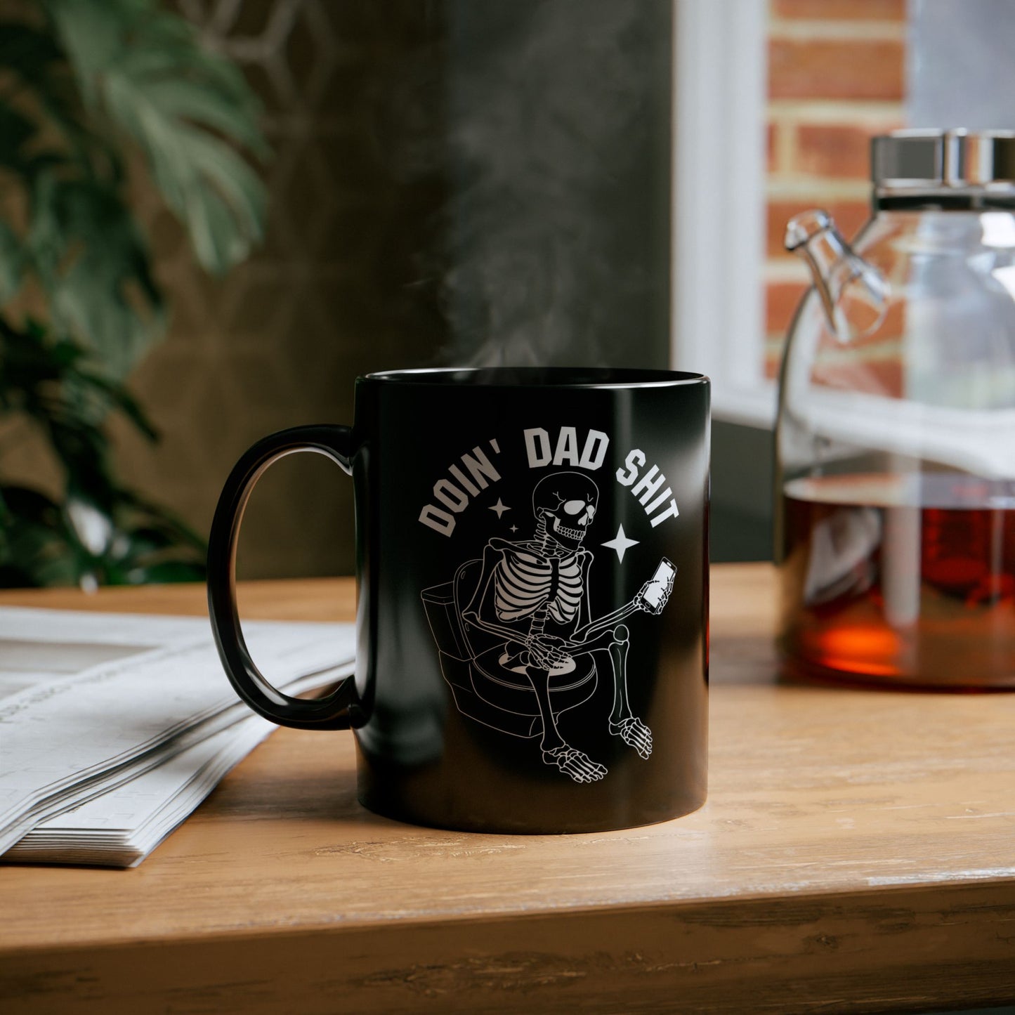 Funny Skeleton Dad Mug, Gift for Dads, Coffee Mug, Dad Life, Unique Father's Day Present, Humorous Birthday Gift