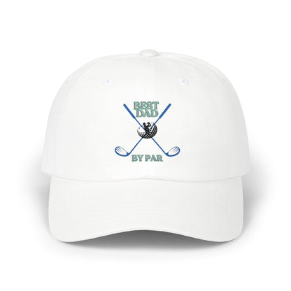 Golf Dad Cap — "Best Dad By Par" Baseball Hat
