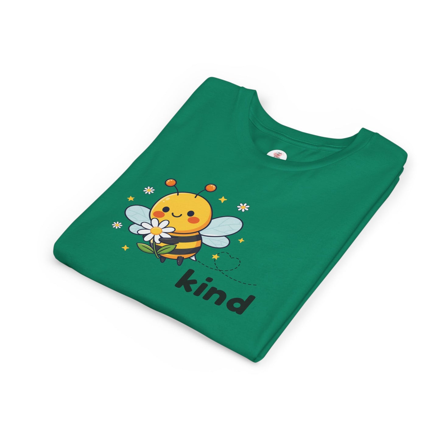 Kids Bee "Kind" T-Shirt — Cute Bumblebee Graphic Youth Tee