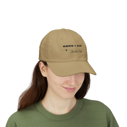 HERE I AM - Charlie Kirk, Classic Baseball Cap