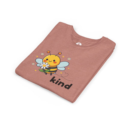 Kids Bee "Kind" T-Shirt — Cute Bumblebee Graphic Youth Tee