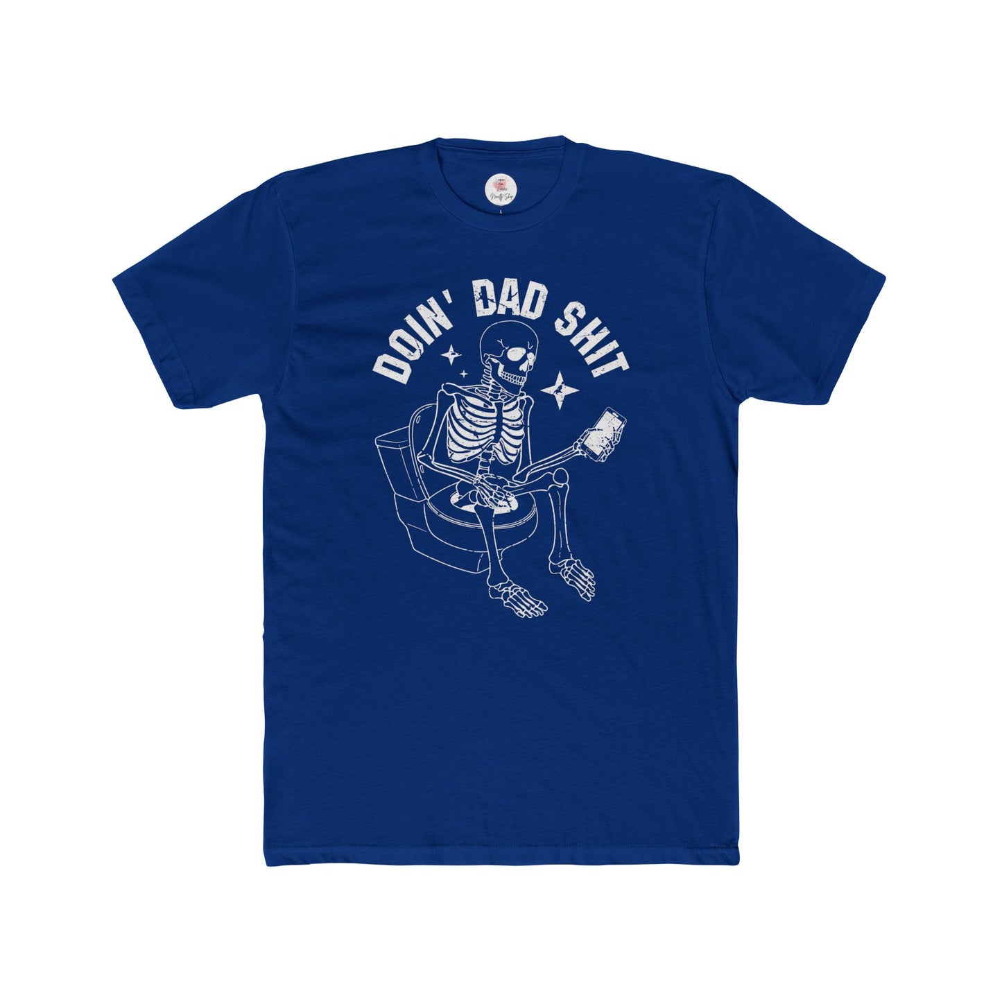 Doin' Dad Shit Skeleton Cotton Crew T-shirt