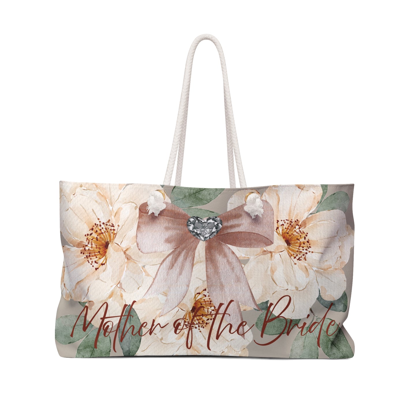Floral Bride Weekender Bag - Perfect for Bridal Showers, Ideal Gift for the Mother of the Bride