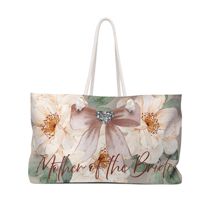 Floral Bride Weekender Bag - Perfect for Bridal Showers, Ideal Gift for the Mother of the Bride