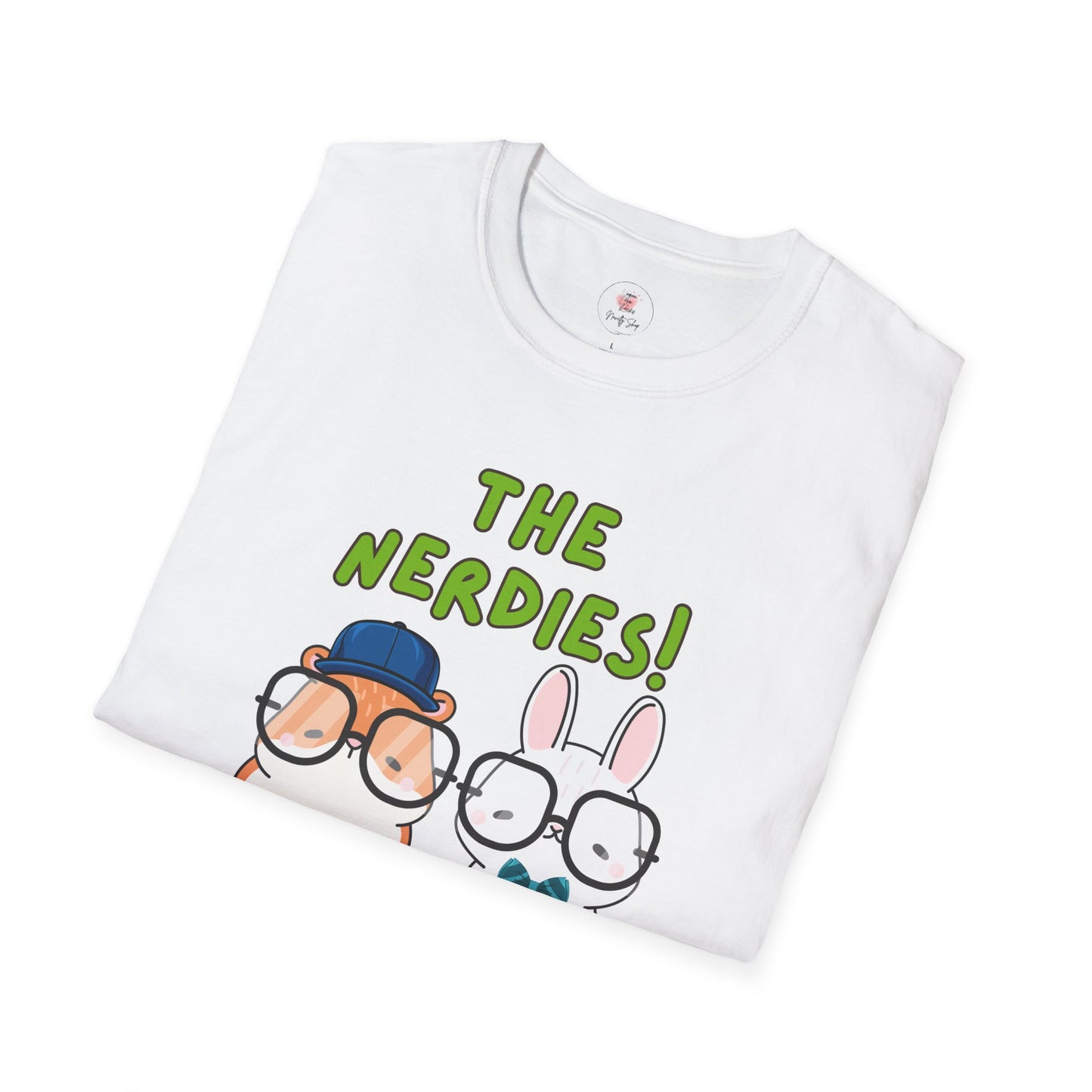 The Nerdies! Cute Animal Nerds Graphic T-Shirt
