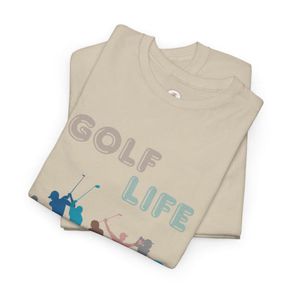 Golf Life T-Shirt — Colorful Golfer Silhouettes Tee