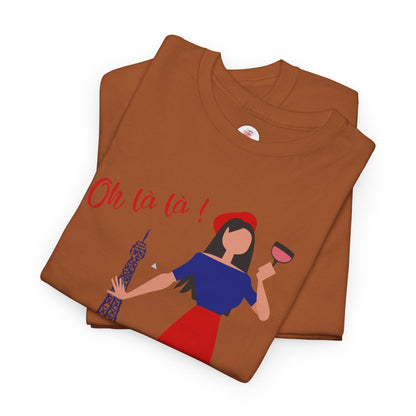 Parisian Wine & Eiffel T-Shirt — Oh La La! French Travel Tee