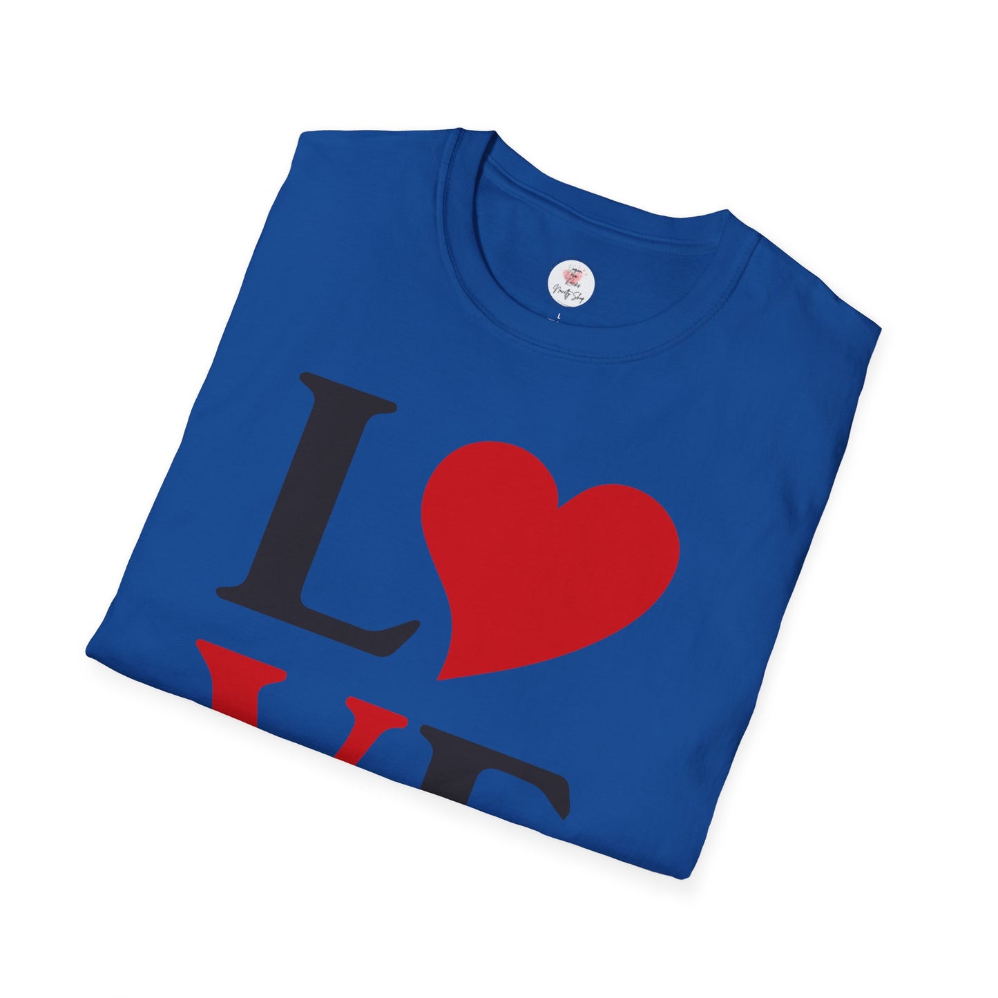 L Heart V E  T-Shirt — Classic Romance Graphic Tee