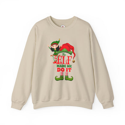 Holiday Crewneck Sweatshirt - 'The Elf Made Me Do It'
