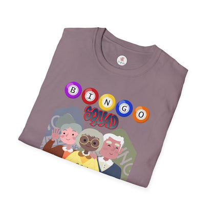 Bingo Squad T-Shirt — Cute Senior Friends Bingo Night Graphic Tee