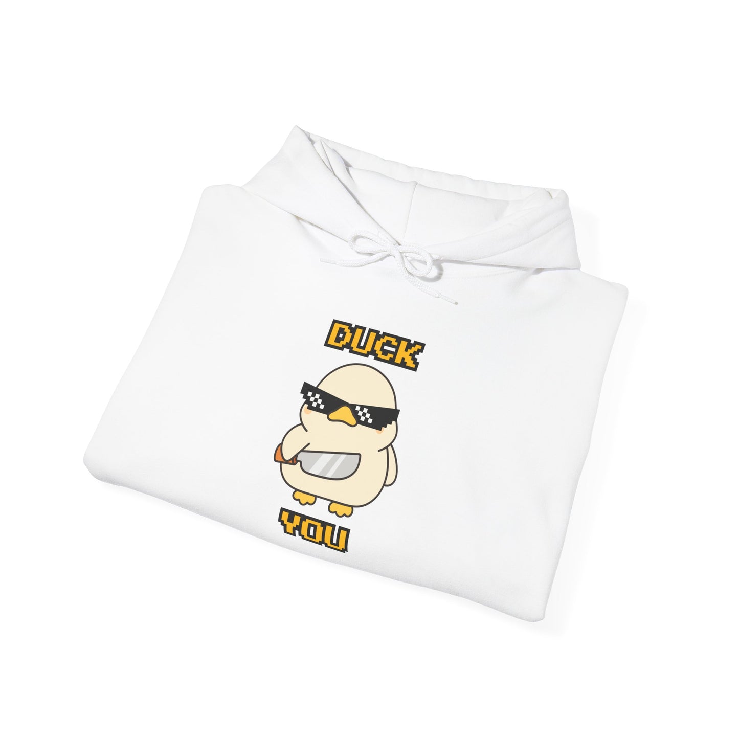 Hoodie — 'Duck You' Funny Cool Sunglasses Duck Graphic Pullover