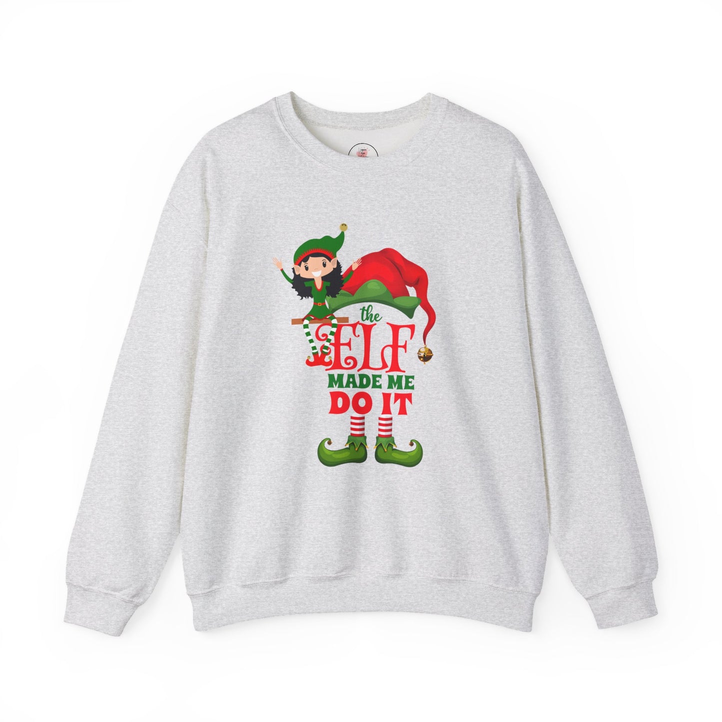 Holiday Crewneck Sweatshirt - 'The Elf Made Me Do It'