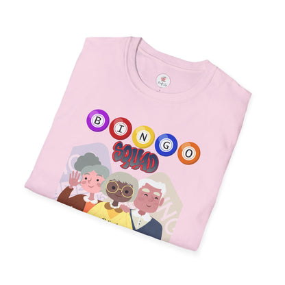 Bingo Squad T-Shirt — Cute Senior Friends Bingo Night Graphic Tee