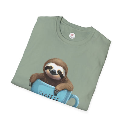 Sloffee Sloth Coffee Cup T-Shirt