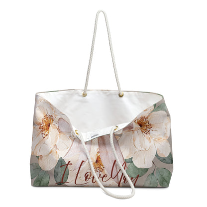 Floral Bride Weekender Bag - Perfect for Bridal Showers, Ideal Gift to say "I Love You"