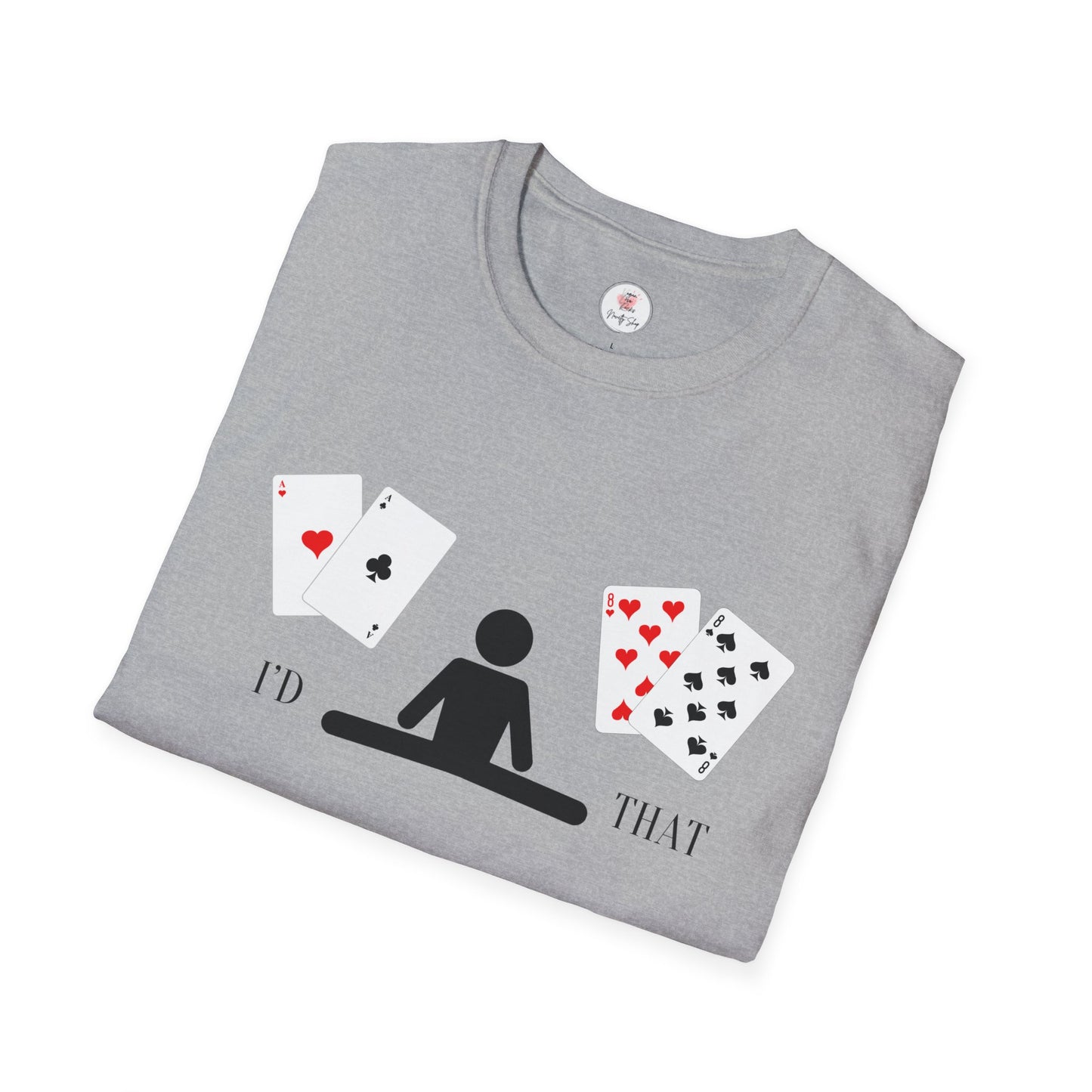 Blackjack T-Shirt — 'I'd Split That' Card Dealer Graphic Tee