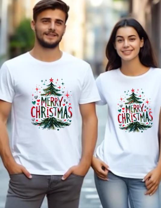 Merry Christmas Tree T-Shirt — Festive Holiday Tee