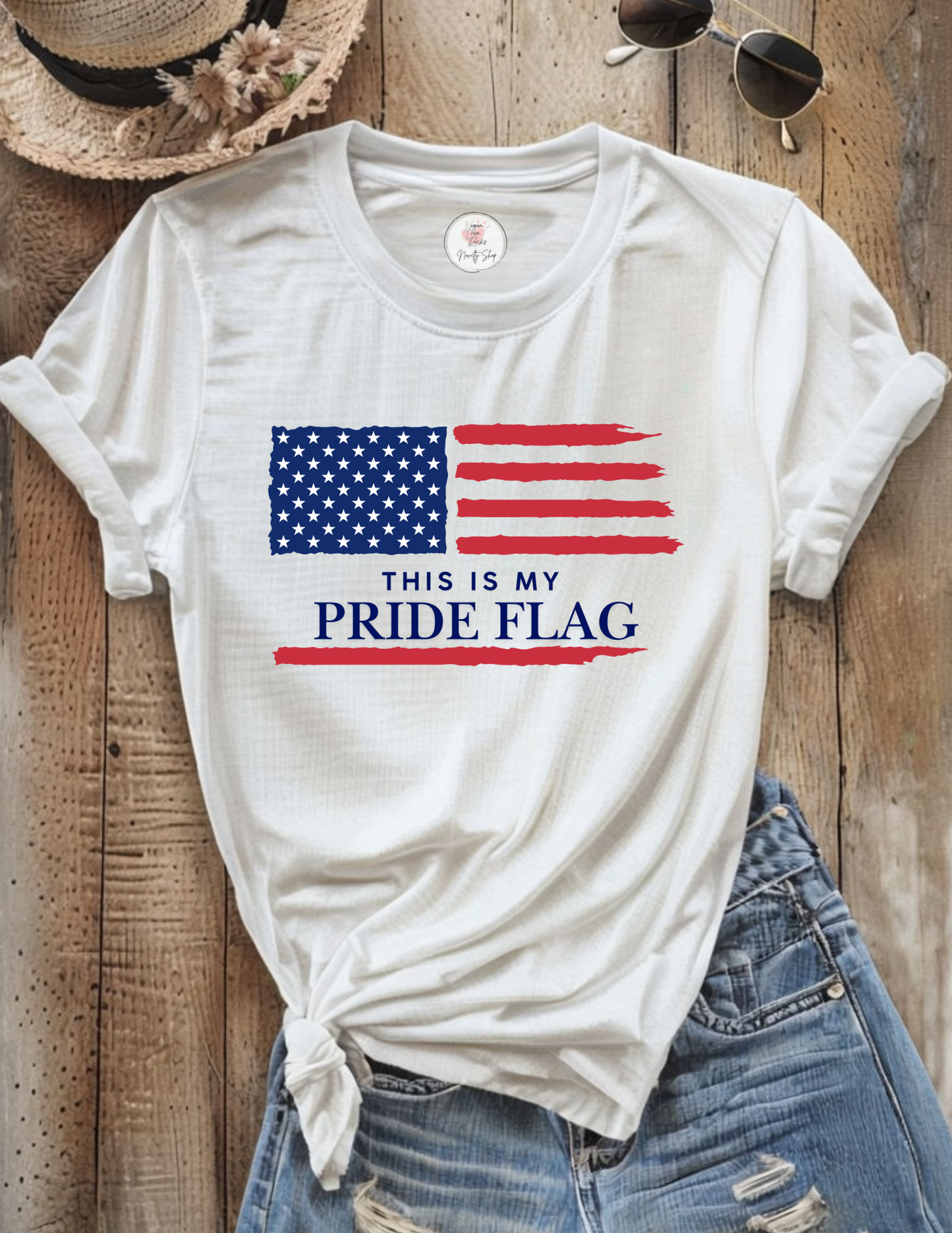 Patriotic 'This Is My Pride Flag' T‑Shirt
