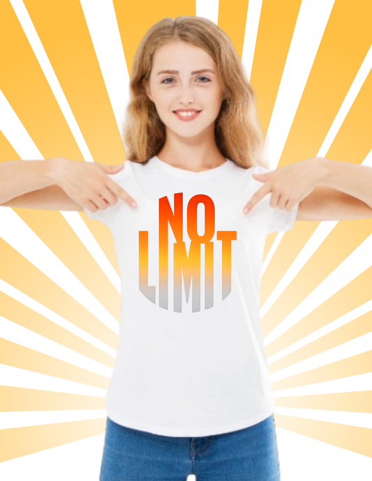 No Limit Graphic Tee - Inspirational Motivational  T-Shirt