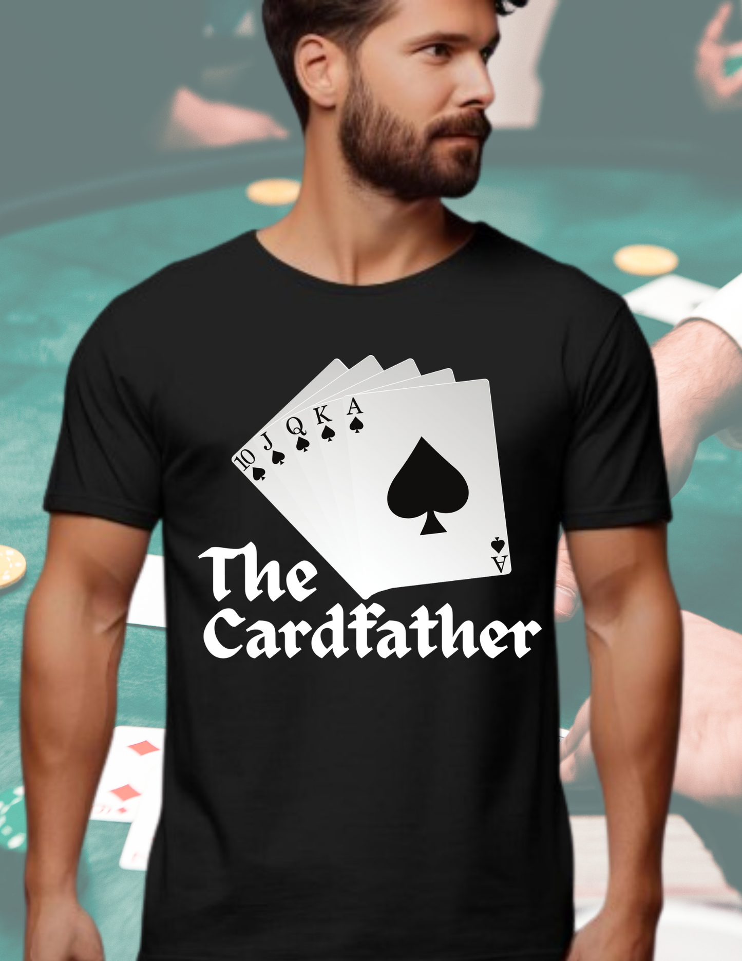 The Cardfather Poker/Blackjack T-Shirt — Casino Card Player Shirt