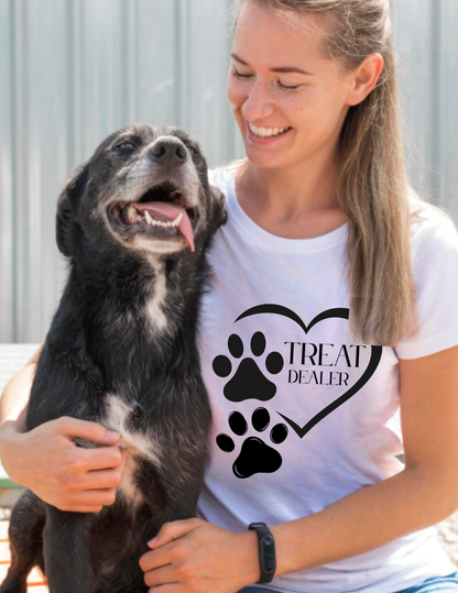 Dog Paw Heart Treat Dealer T-Shirt