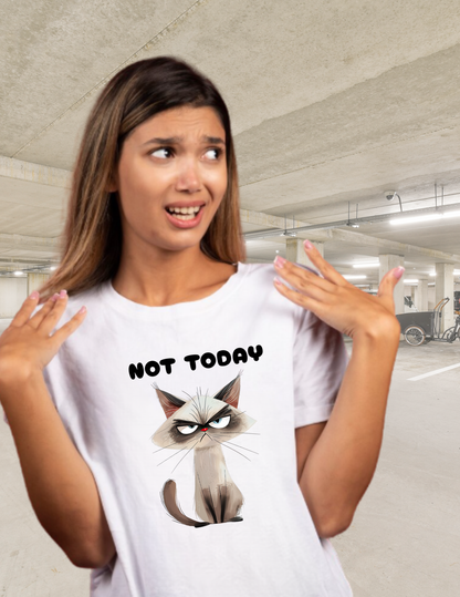 Not Today - Grumpy Cat Unisex T-Shirt