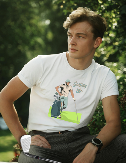 Golfing Life T-Shirt — Men’s Golf BAG & Golfer Graphic Tee