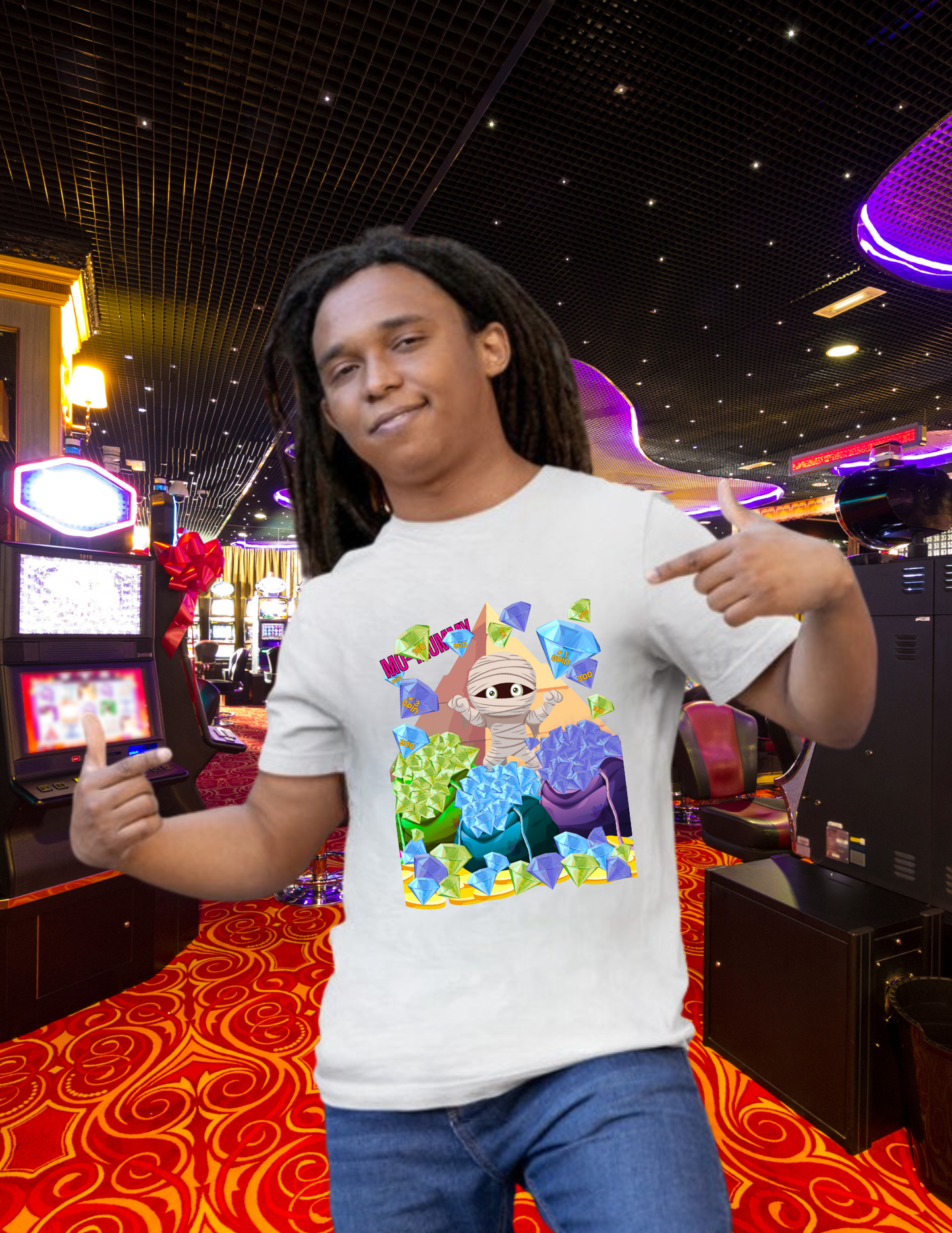 Mummy Gems T‑Shirt — Cute Mummy Slots