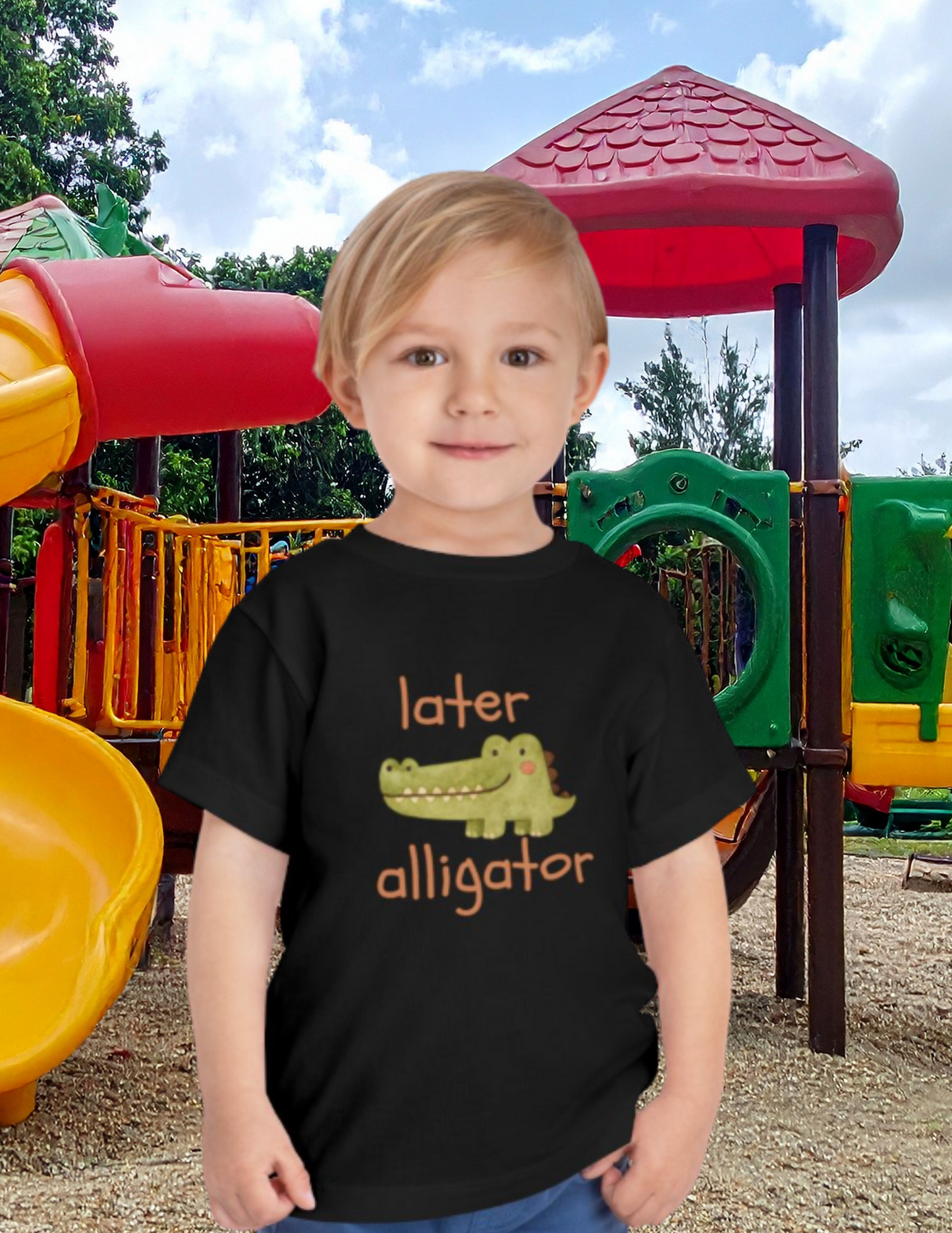 Later Alligator Toddler Tee — Cute Crocodile Graphic Shirt