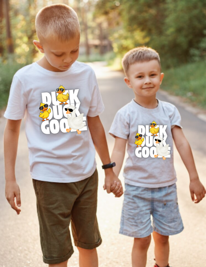Toddler Tee — "Duck You Goose" Playful Graphic Shirt