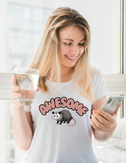Awesome Opossum Retro Graphic T-Shirt — Cute Animal Lover Tee