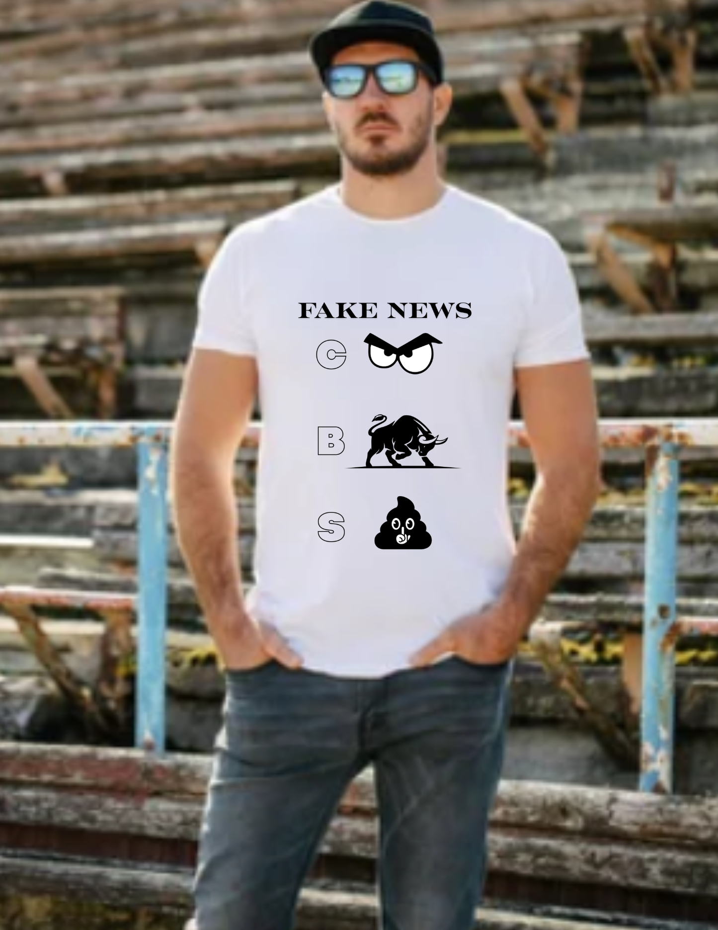 Fake News T-Shirt — Political Satire Graphic Tee