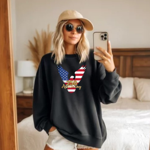 250th Anniversary American Eagle Unisex Heavy Blend™ Patriotic Crewneck Sweatshirt