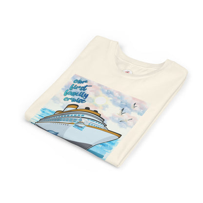 Cruise Ship Tee — "Our First Family Cruise" Youth T-Shirt