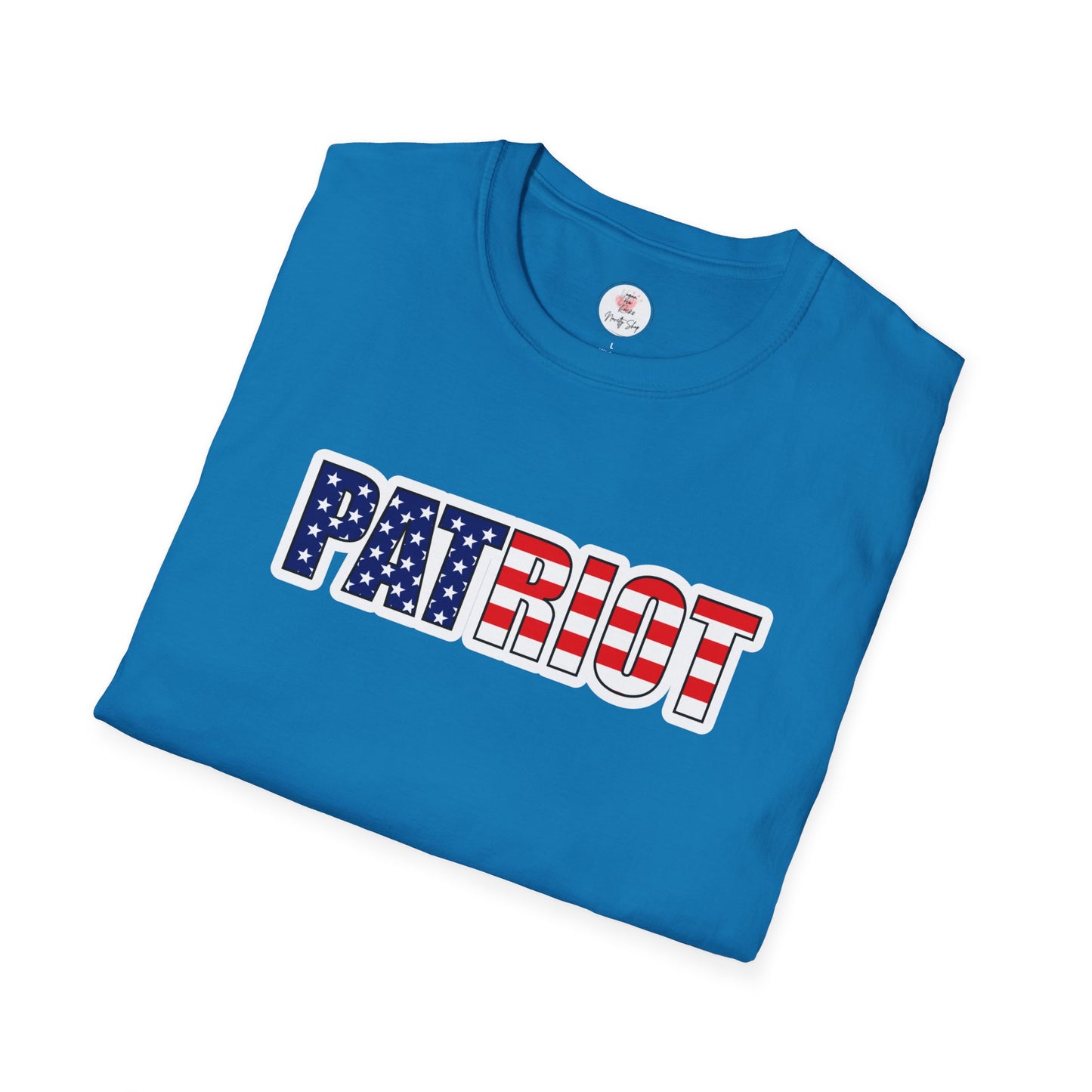 Patriot Flag Tee — "PATRIOT" American Flag Graphic T-Shirt