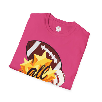 All Sports Graphic T-Shirt — Multi-Sport Soccer Basketball Football Baseball Design