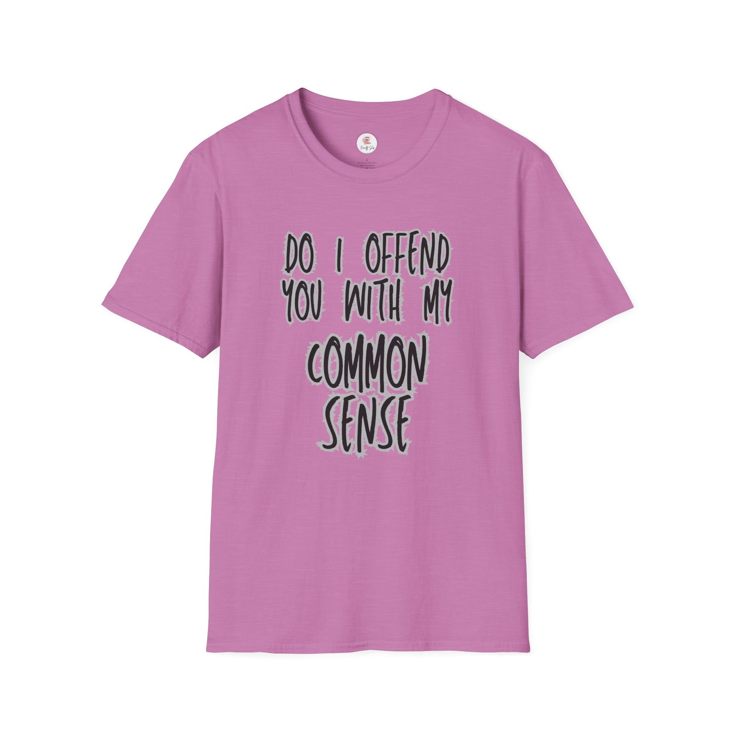 Graphic T-Shirt — "Do I Offend You With My Common Sense" Funny Statement Tee
