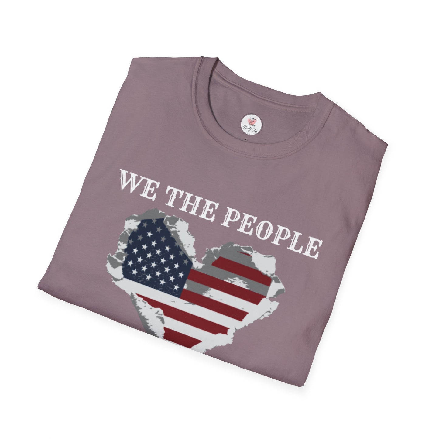 We The People T-Shirt — American Flag Heart, 250 Years of Freedom Patriotic Tee